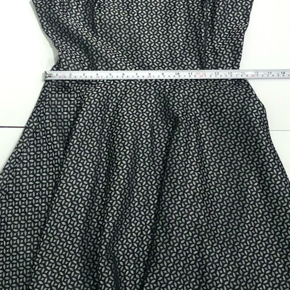 BB Dakota Black and Silver Shimmer Dress leaf pattern print - Picture 10 of 11